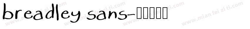 breadley sans字体转换